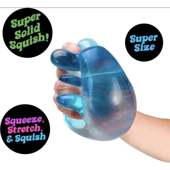 NeeDoh Nice Berg Blue XL Giant Nee Doh Niceberg Solid Squish Cube Ice Block - Picture 5 of 16